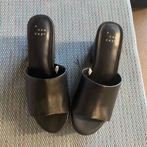 A New Day Women's Black Mules